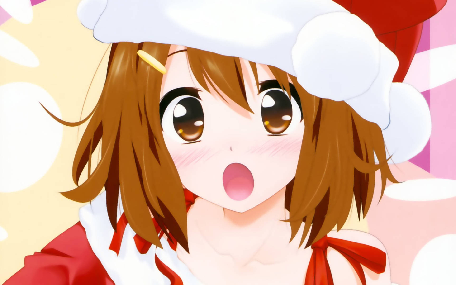 Anime Christmas Santa Girl Wallpaper
