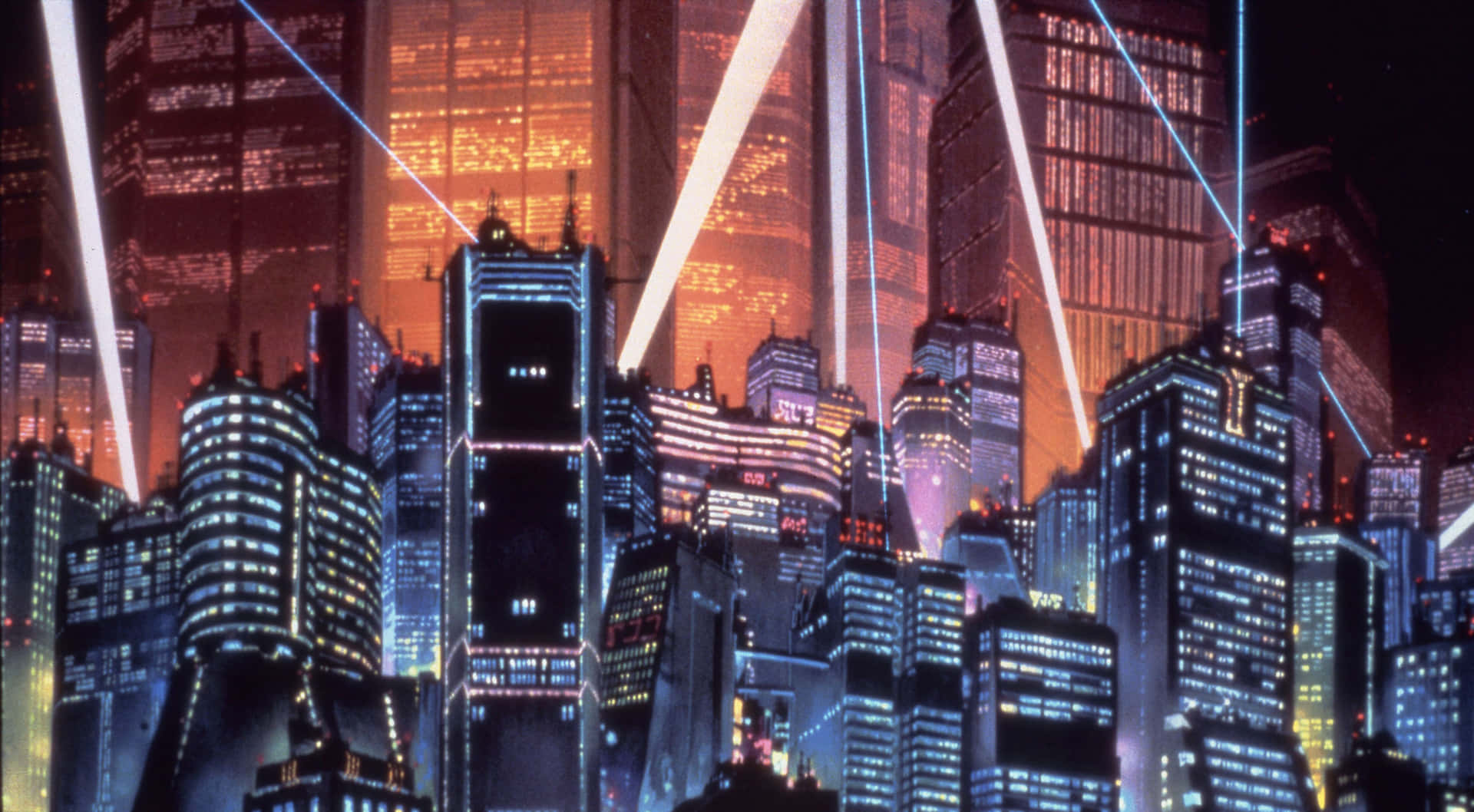 Esploral'incantevole Skyline Urbano Di Anime City.
