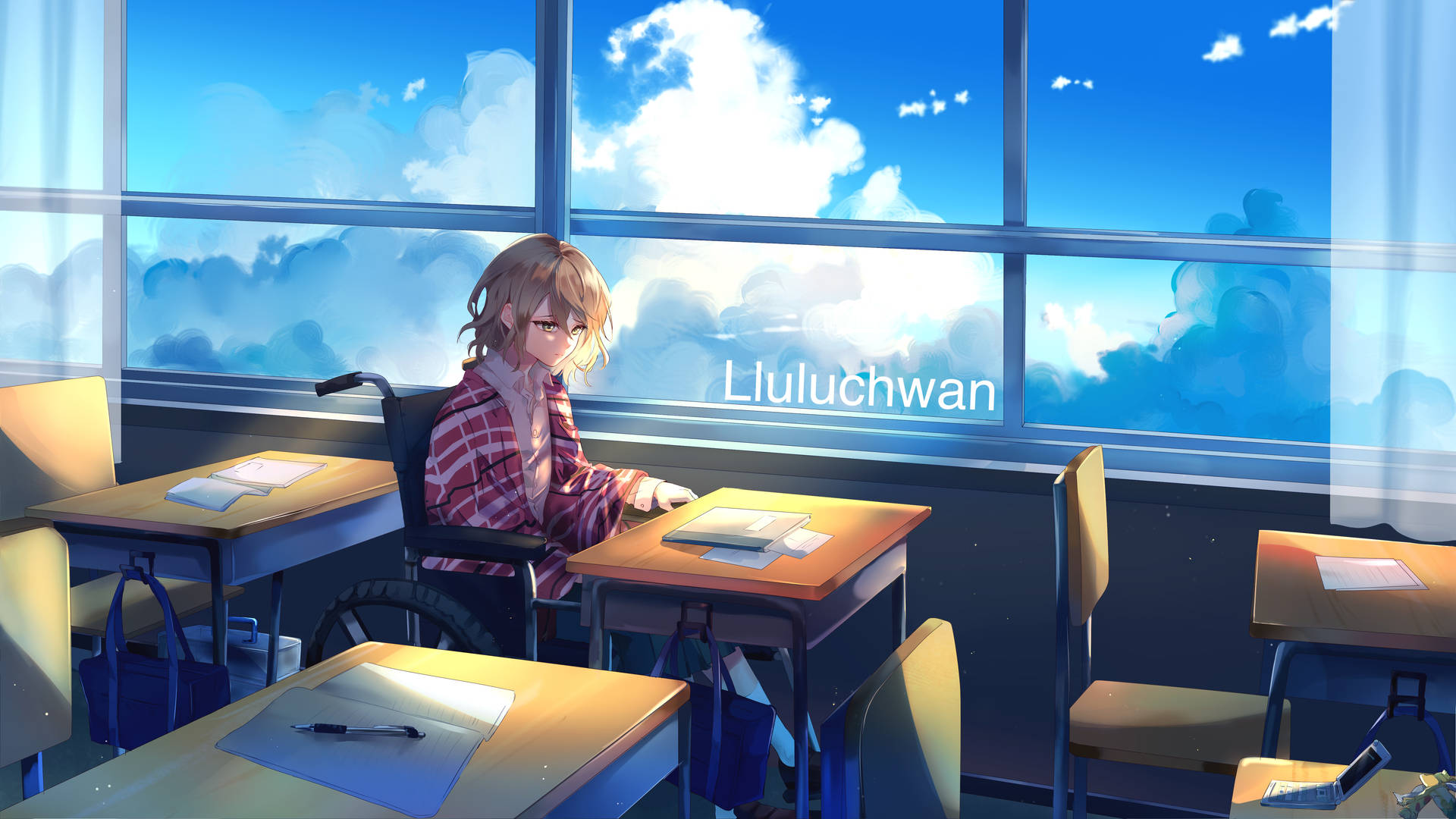 Anime Classroom 5555 X 3125 Wallpaper