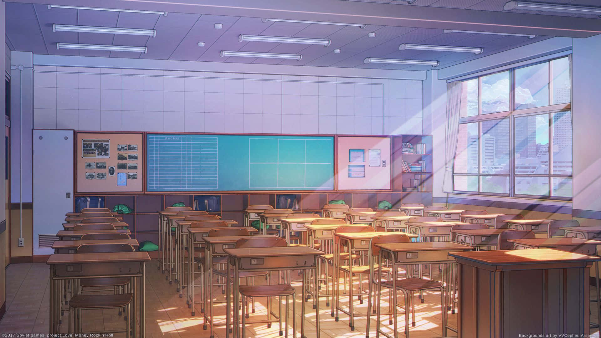 Download Students gather in the Anime Classroom