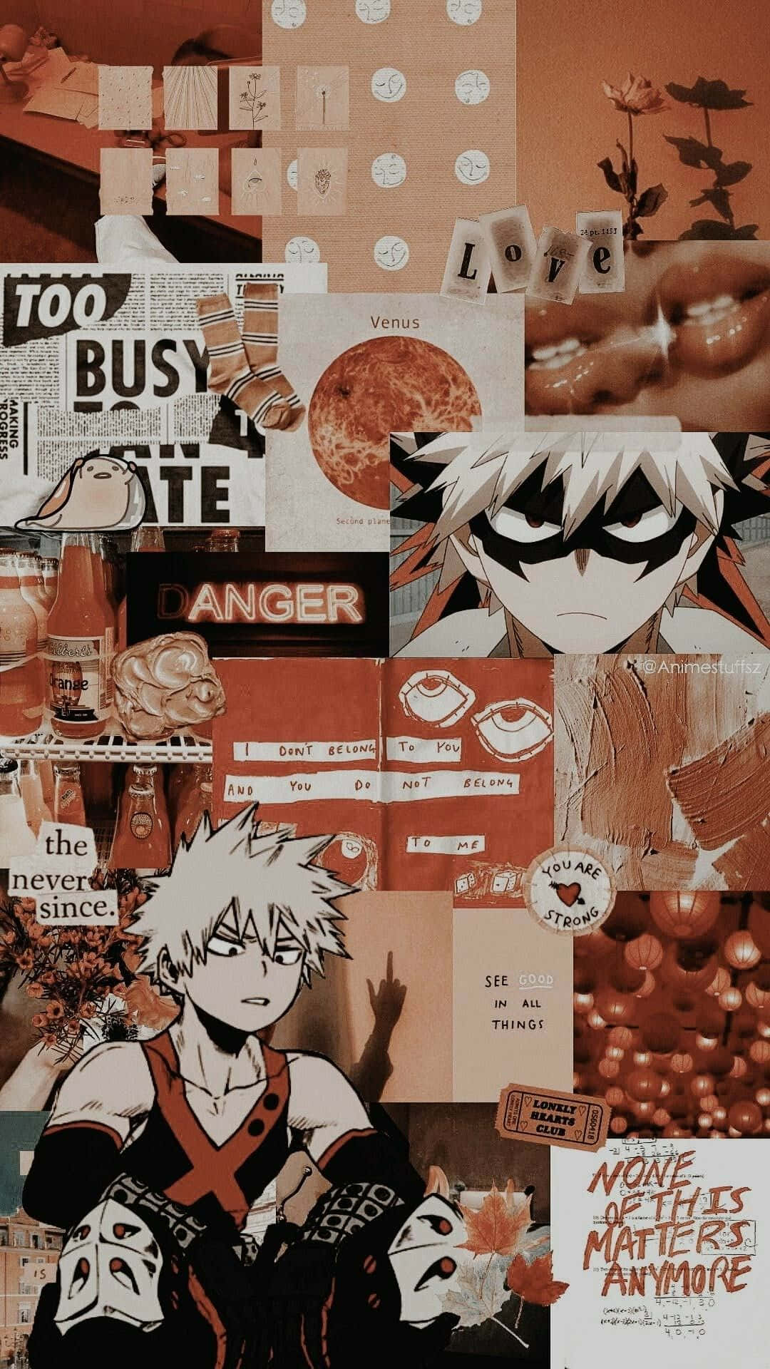 Anime Collage: A Collection of Iconic Characters Wallpaper
