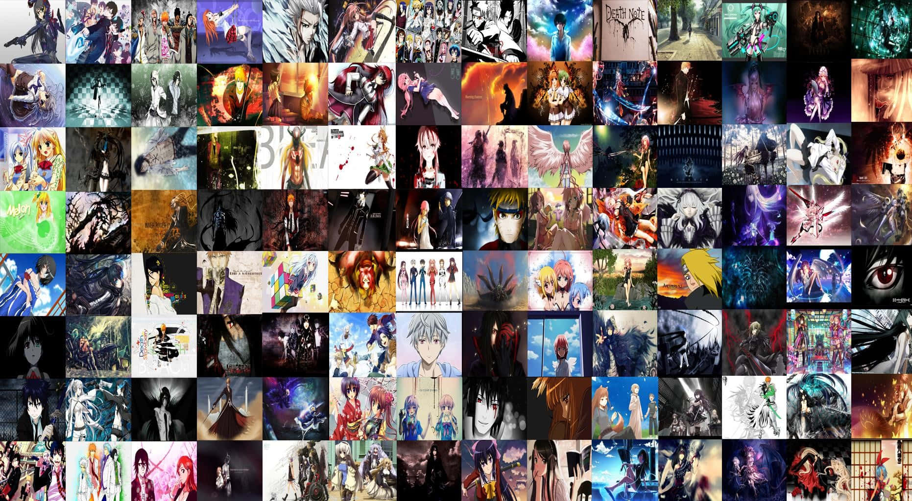 Spectacular Anime Collage Wallpaper Wallpaper