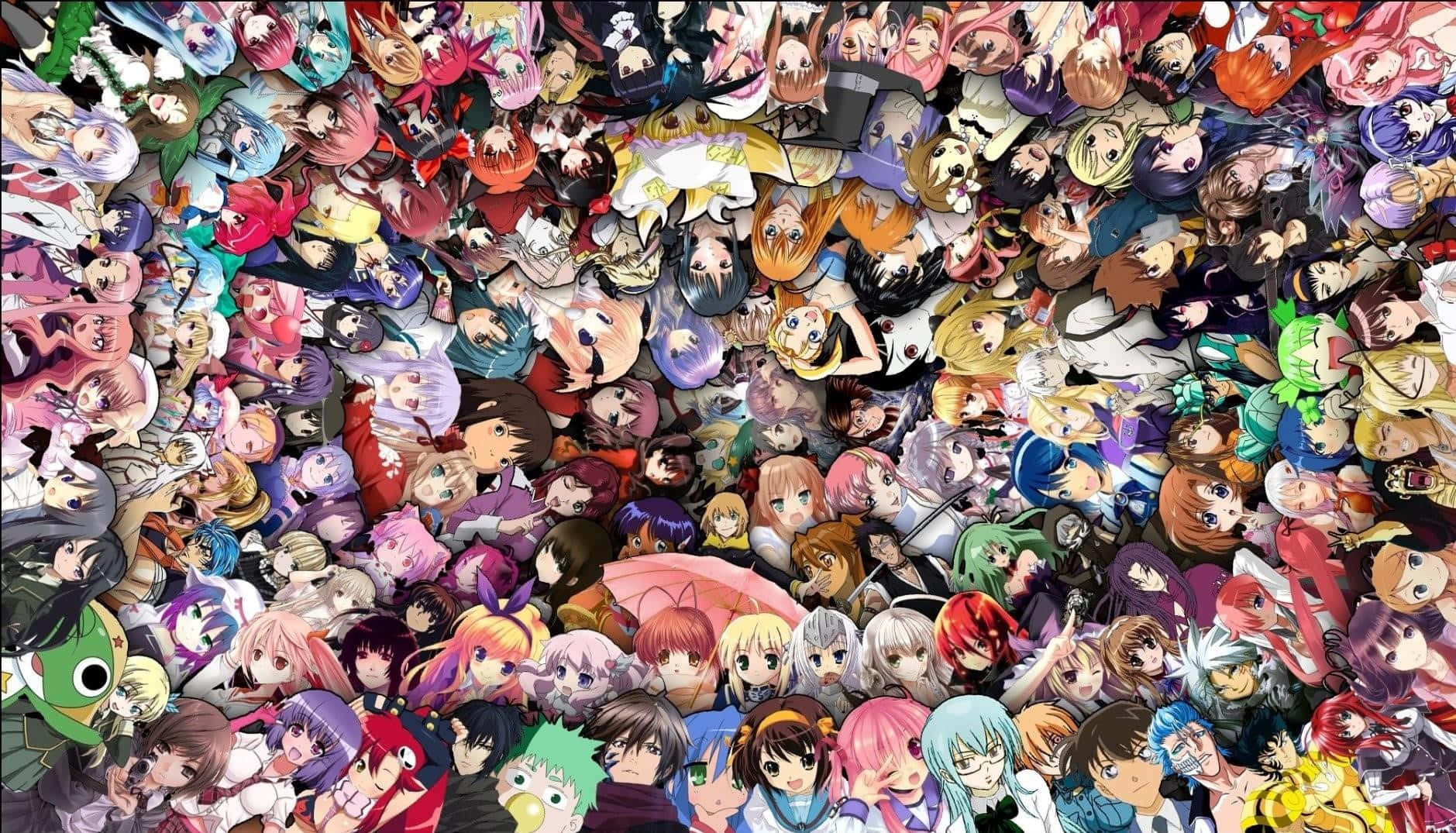 Unvibrante Collage De Anime. Fondo de pantalla
