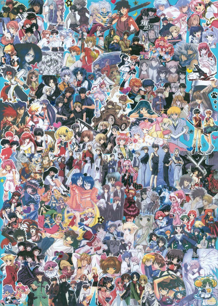 An Exciting Anime Universe Collage Wallpaper