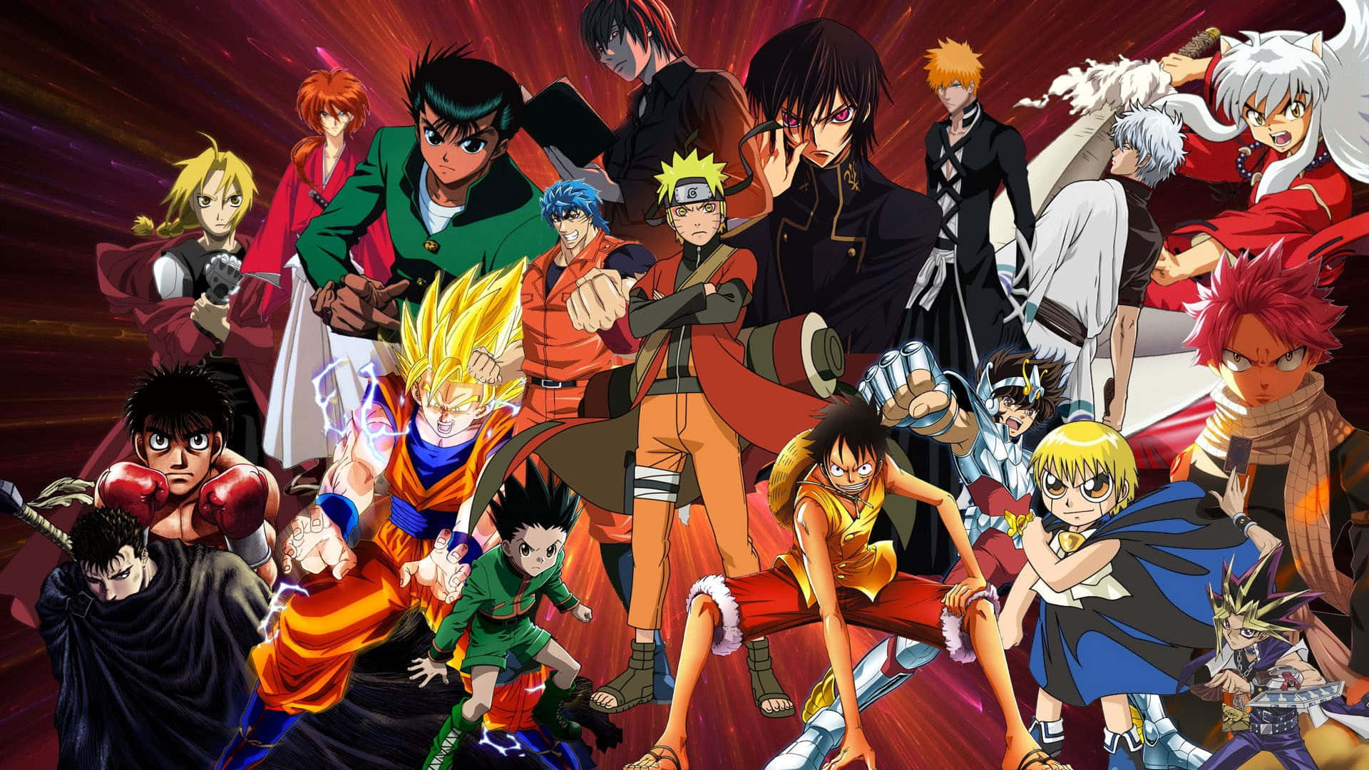 HD wallpaper: assorted character lot, anime, collage, Dragon Ball, Uzumaki  Naruto | Wallpaper Flare