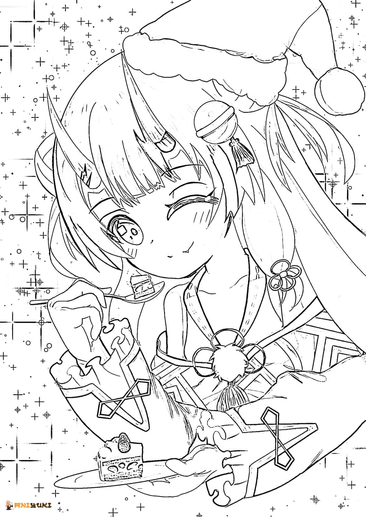 Download Unleash your creativity with these Anime Coloring Pages