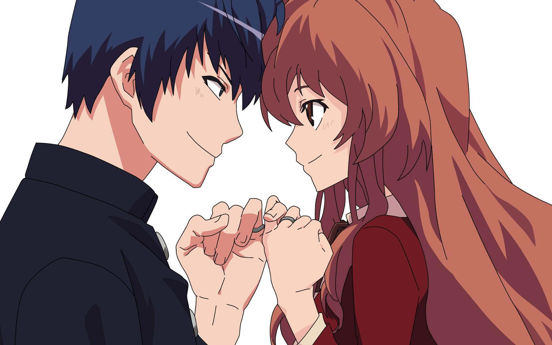 Unapareja De Anime Disfrutando De Un Día Perfecto Juntos.