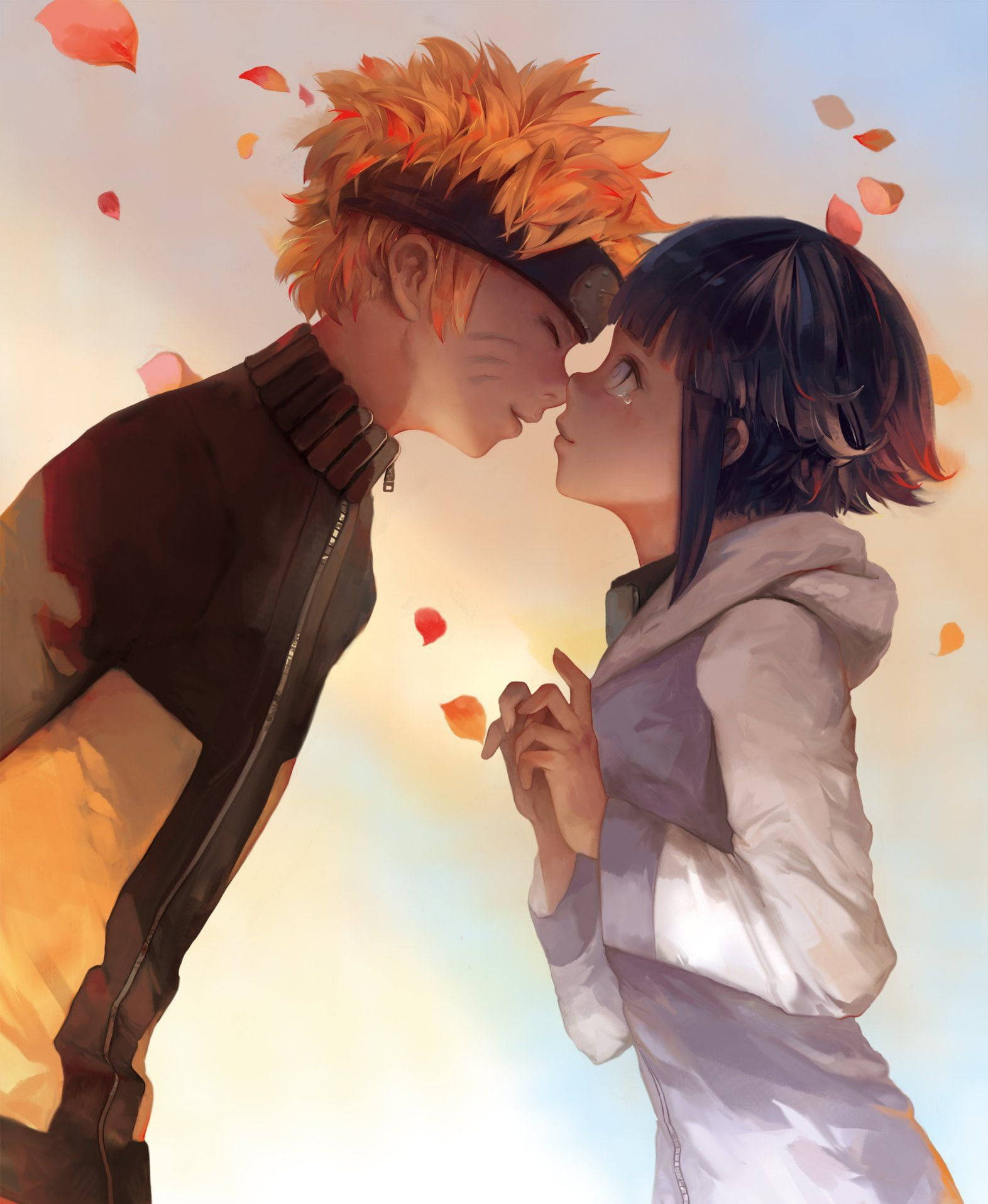 Download Anime Couple Kiss From Naruto Shippuden Wallpaper 