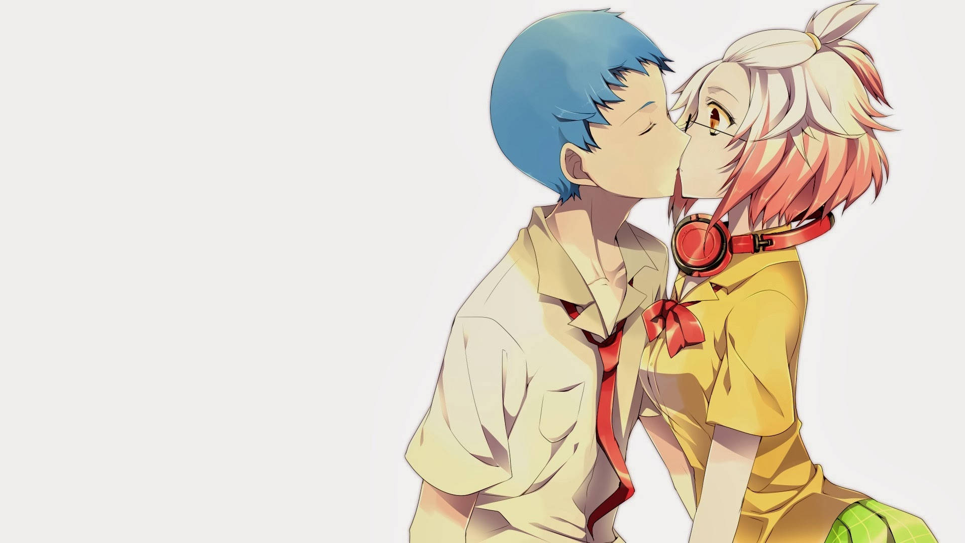 Download Anime Couple Kiss From Tales Of Graces Wallpaper 