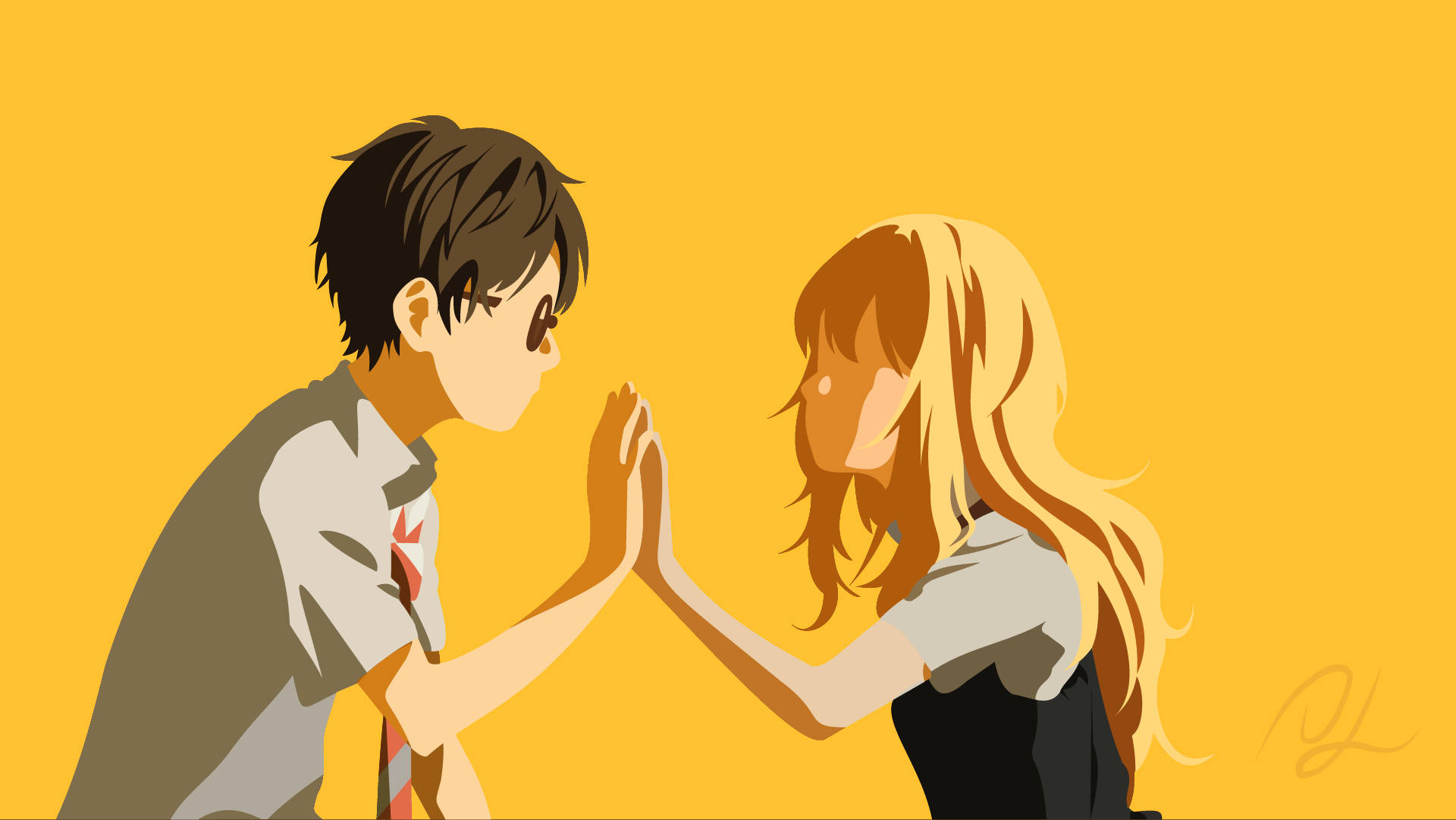 Anime Couple Your Lie In April