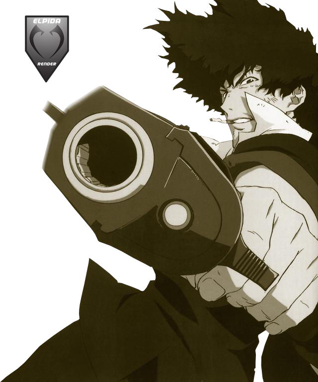 Anime Cowboy With Gun PNG