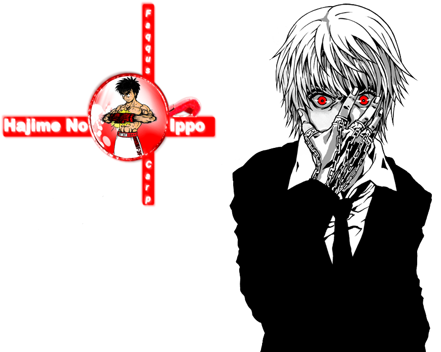 Anime Crossover Fanart Tokyo Ghoul Hajimeno Ippo PNG