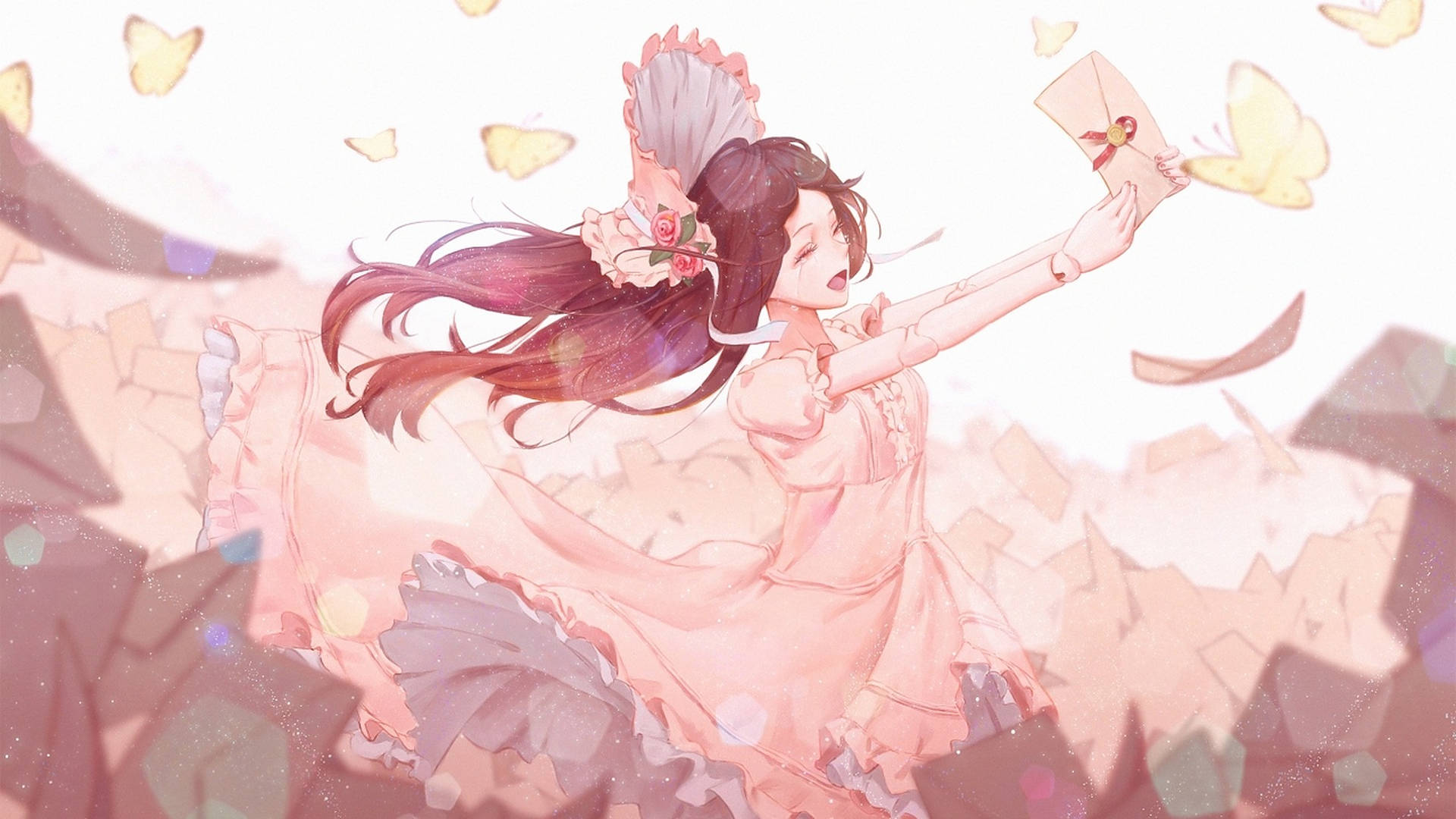 Anime Dance Pretty Pink Wallpaper