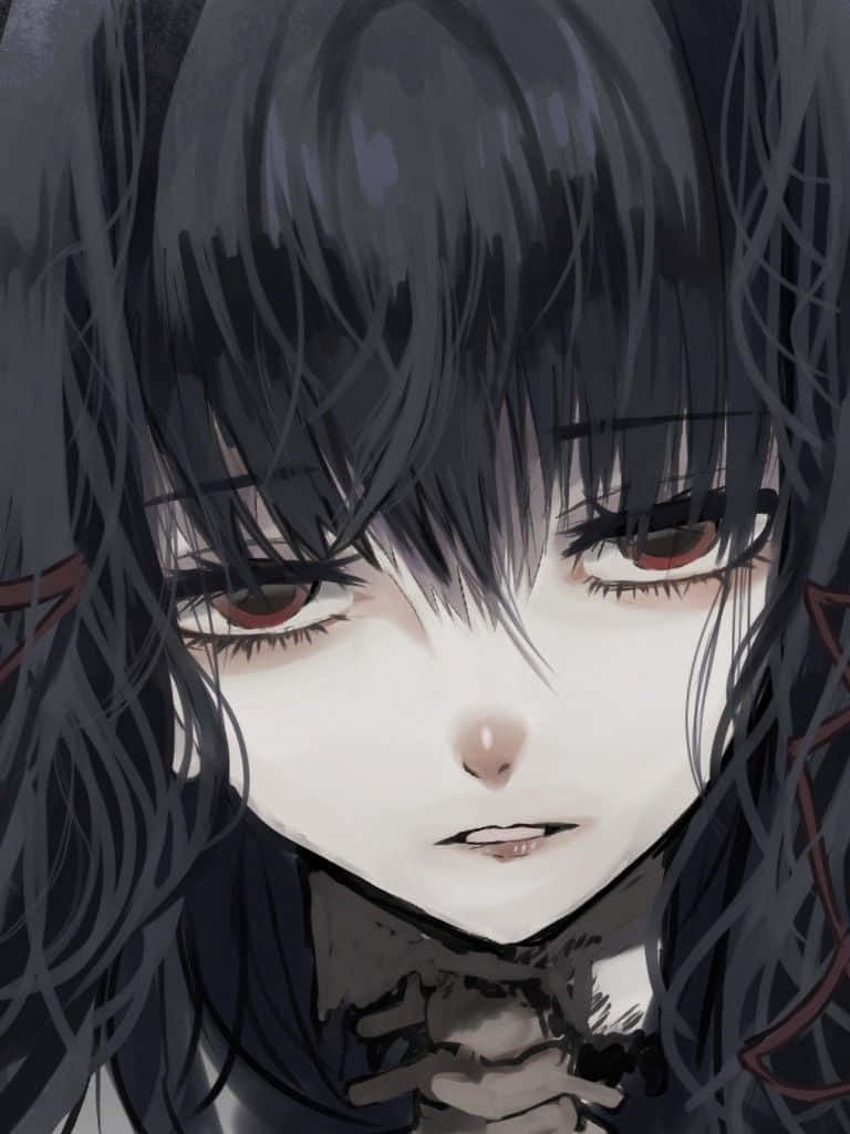 Gothic Anime Girl Depression Wallpaper