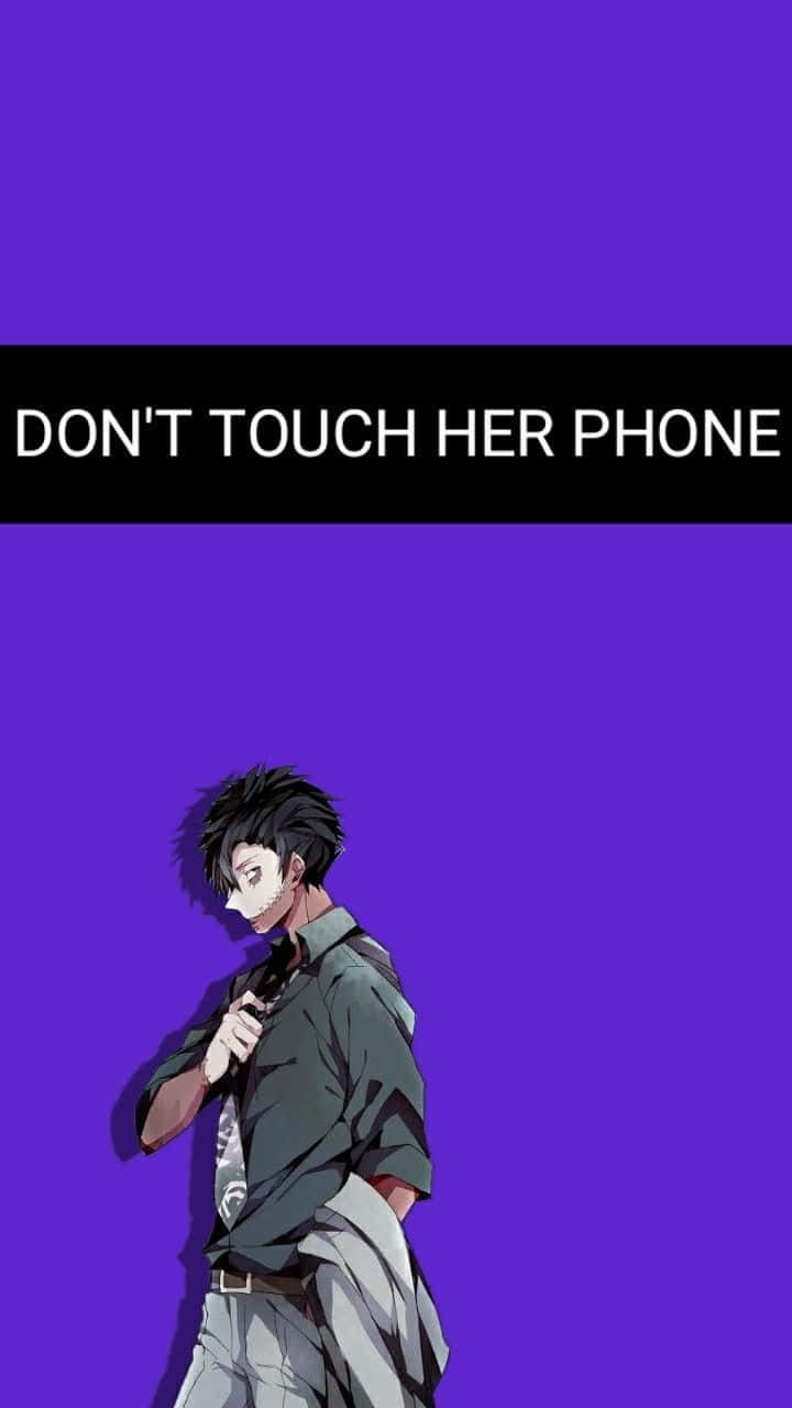 "Protect your privacy - Keep strangers away from your phone!" Wallpaper