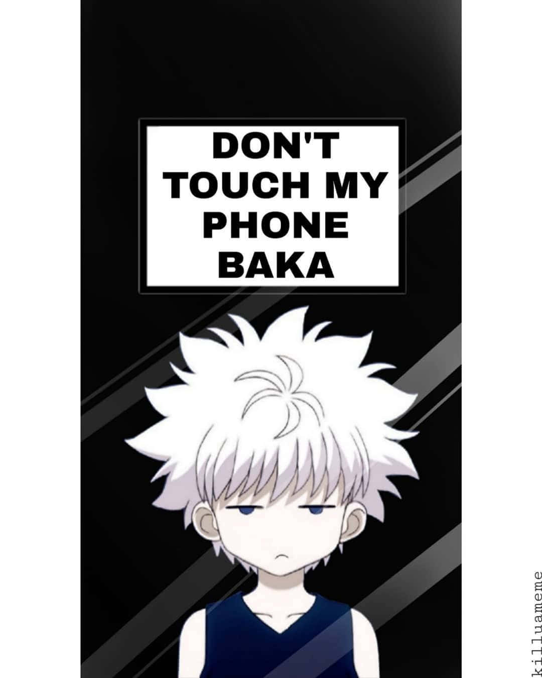 Don't Tempt Fate: Keep Your Hands Off My Phone! Wallpaper