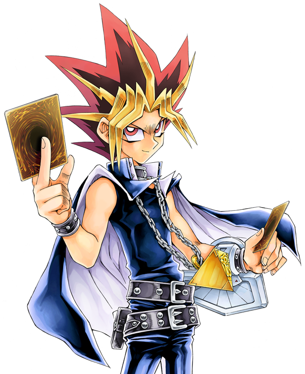 Anime Duelistwith Cards PNG