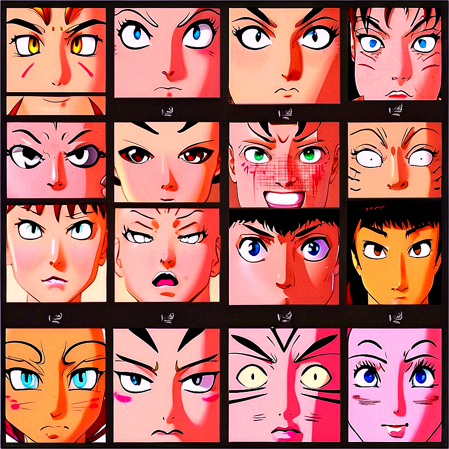 Anime Face A PNG