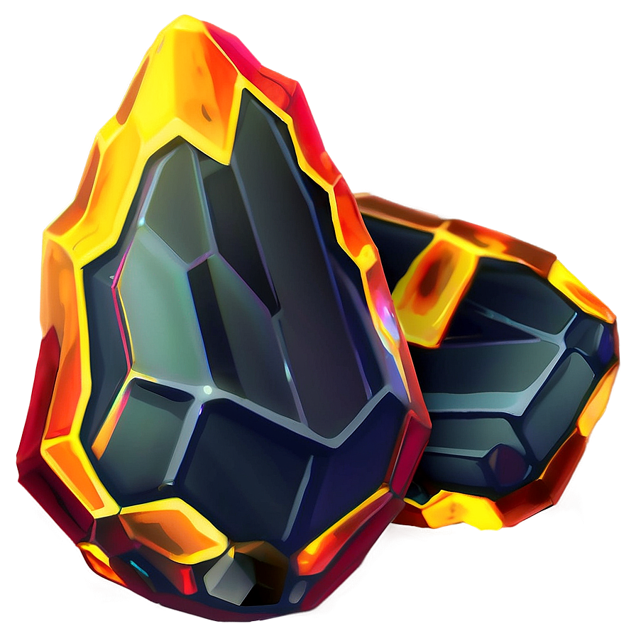 Anime Fire Crystal Png Oad PNG