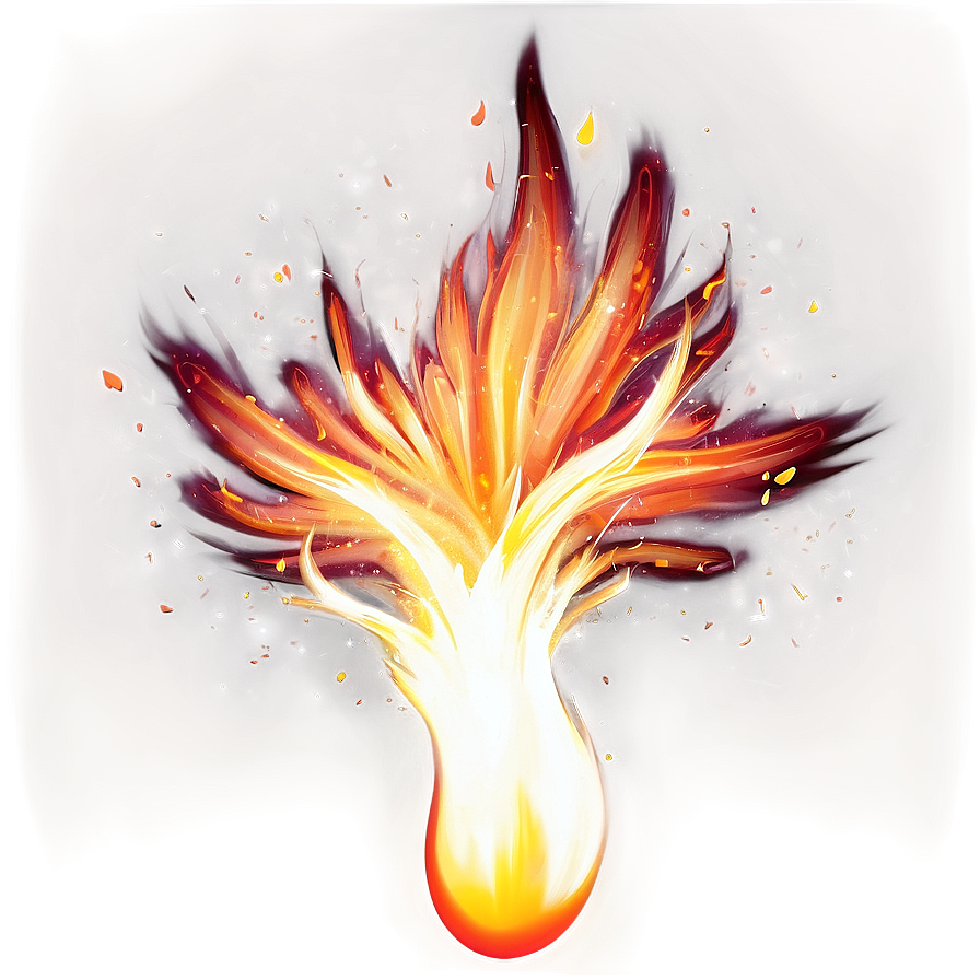 Anime Fire Effect Png 06252024 PNG