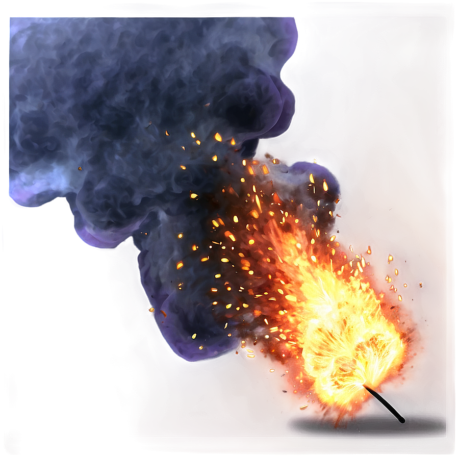 Anime Fire Explosion Art Png 55 PNG
