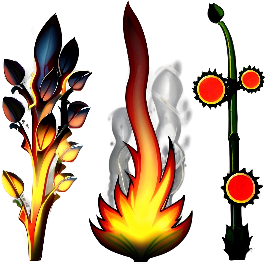 Anime Fire Flower Png 87 PNG