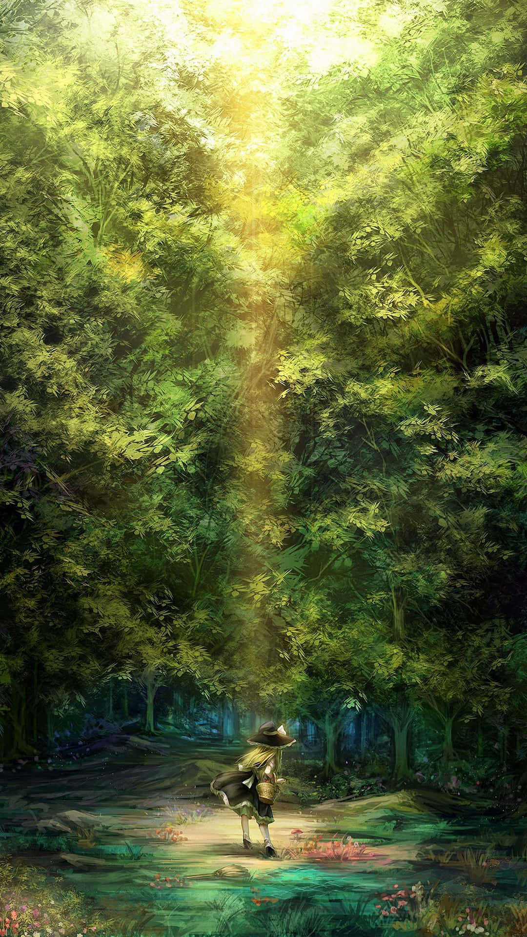 Rejsgennem Den Fantastiske Anime Skov.