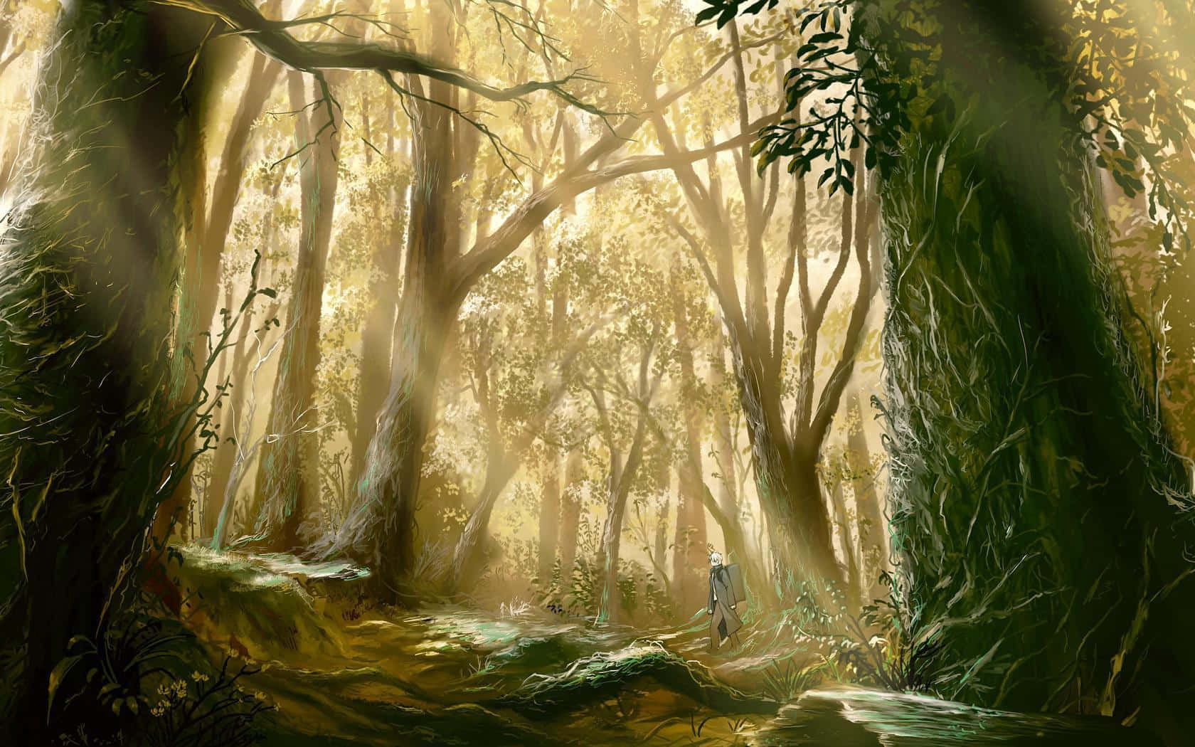 "Explore the mystical beauty of Anime Forest."
