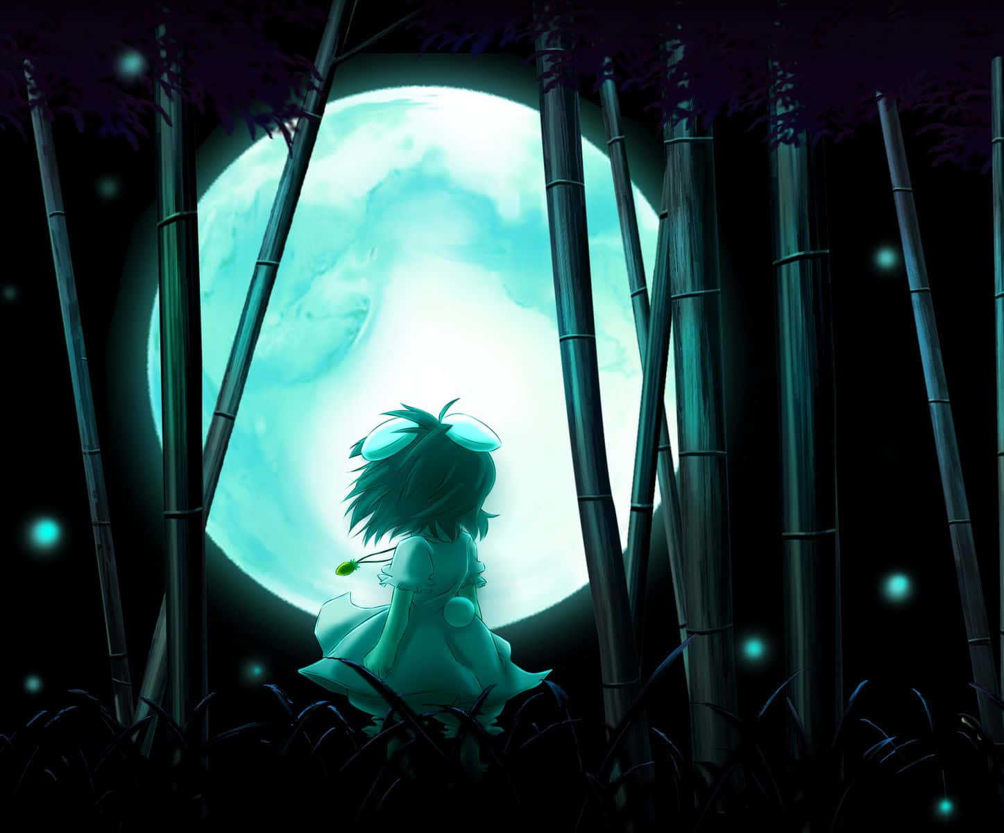 Forvilddig Ind I Den Mystiske Anime-skov.