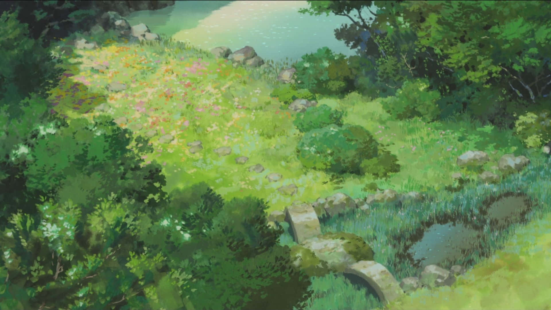 Utforskadjupen Av Anime Skogen. Wallpaper
