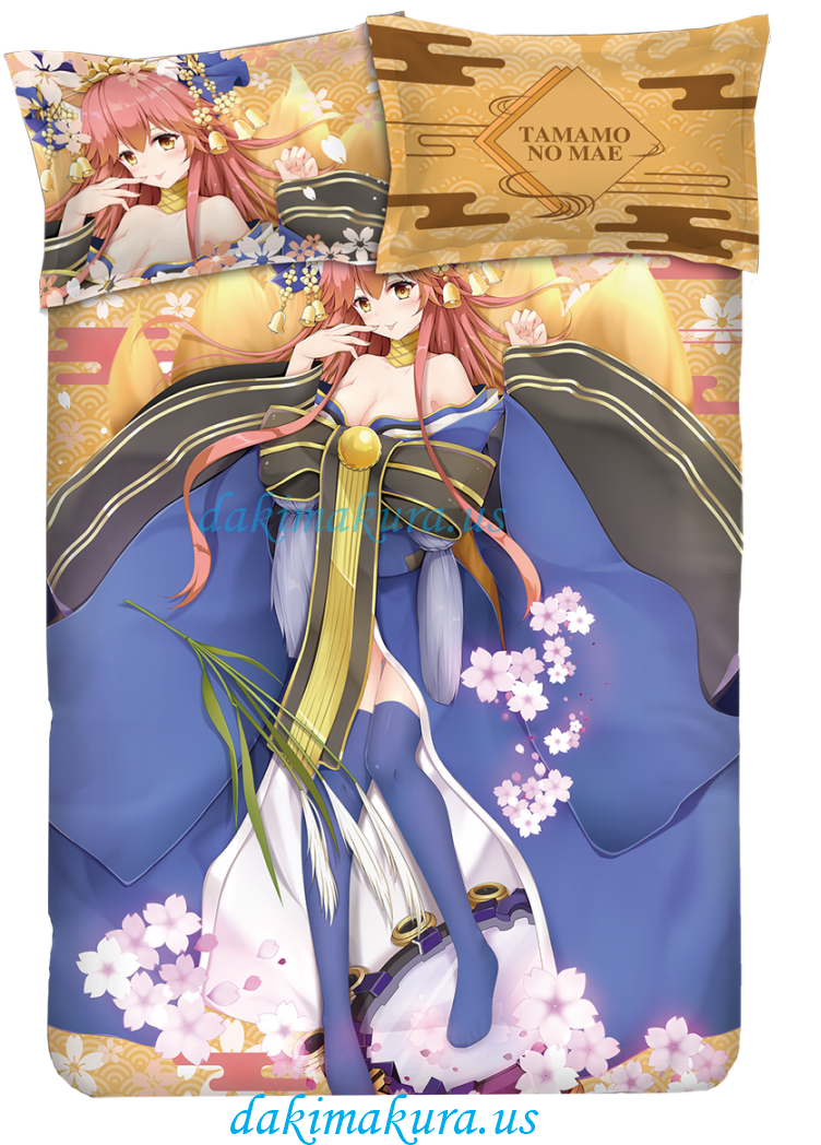 Anime Fox Girl Tamamono Mae Body Pillow PNG