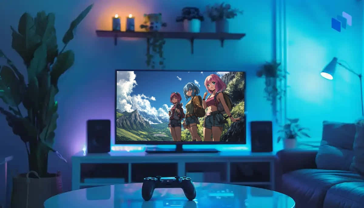 Anime Gamer Room Ambience Wallpaper