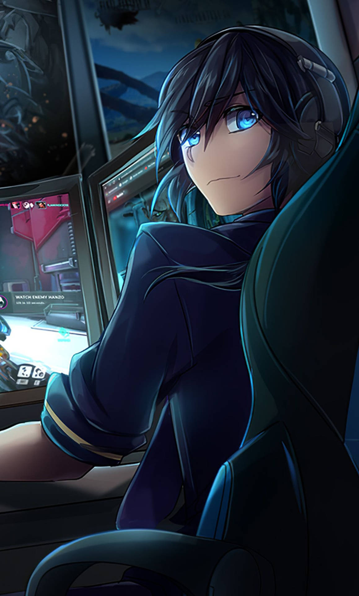 Anime Gaming Boy 4k Portrait Wallpaper