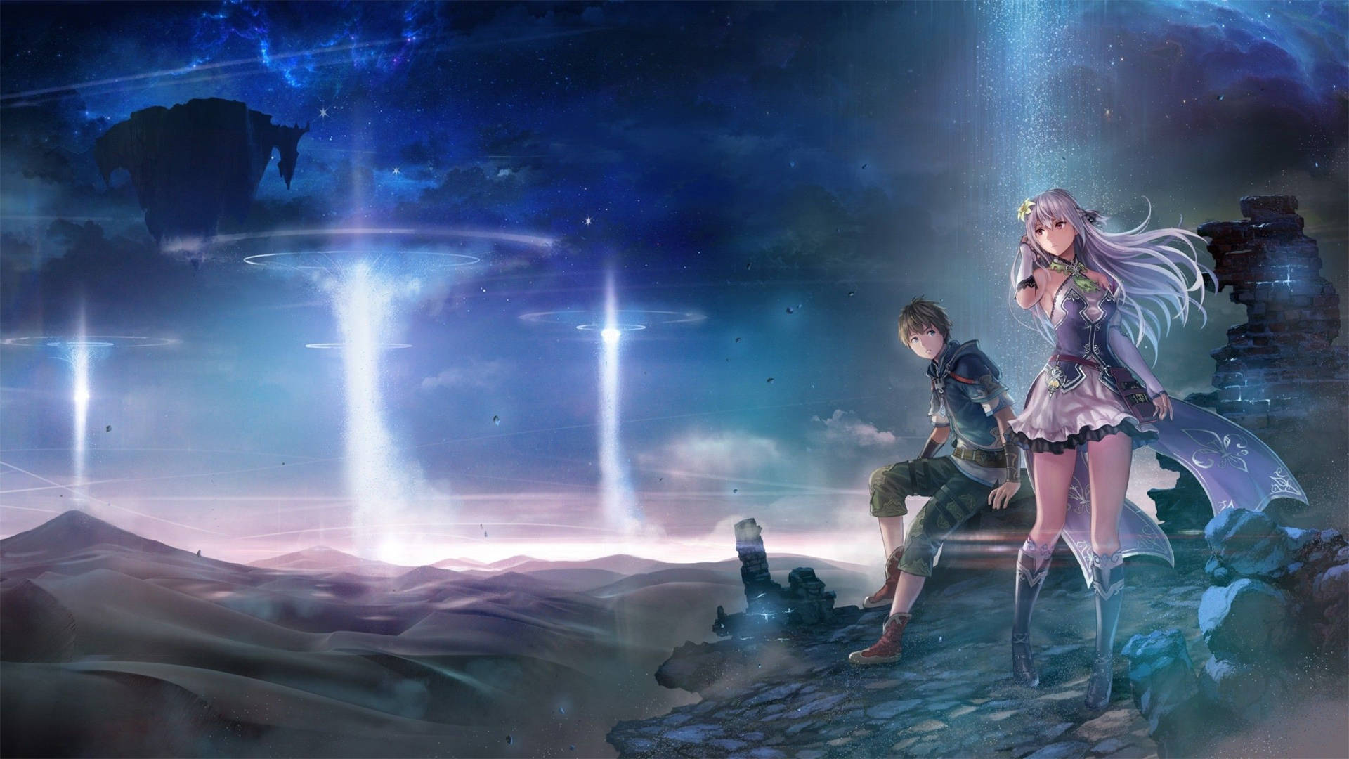 Dive Into the World of Anime Gaming Wallpaper