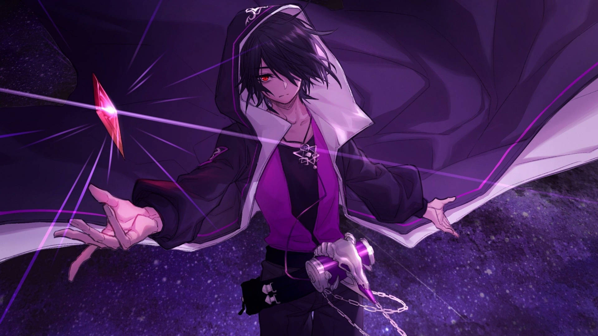 Anime Gaming Purple Boy Dungeon Fighter Wallpaper