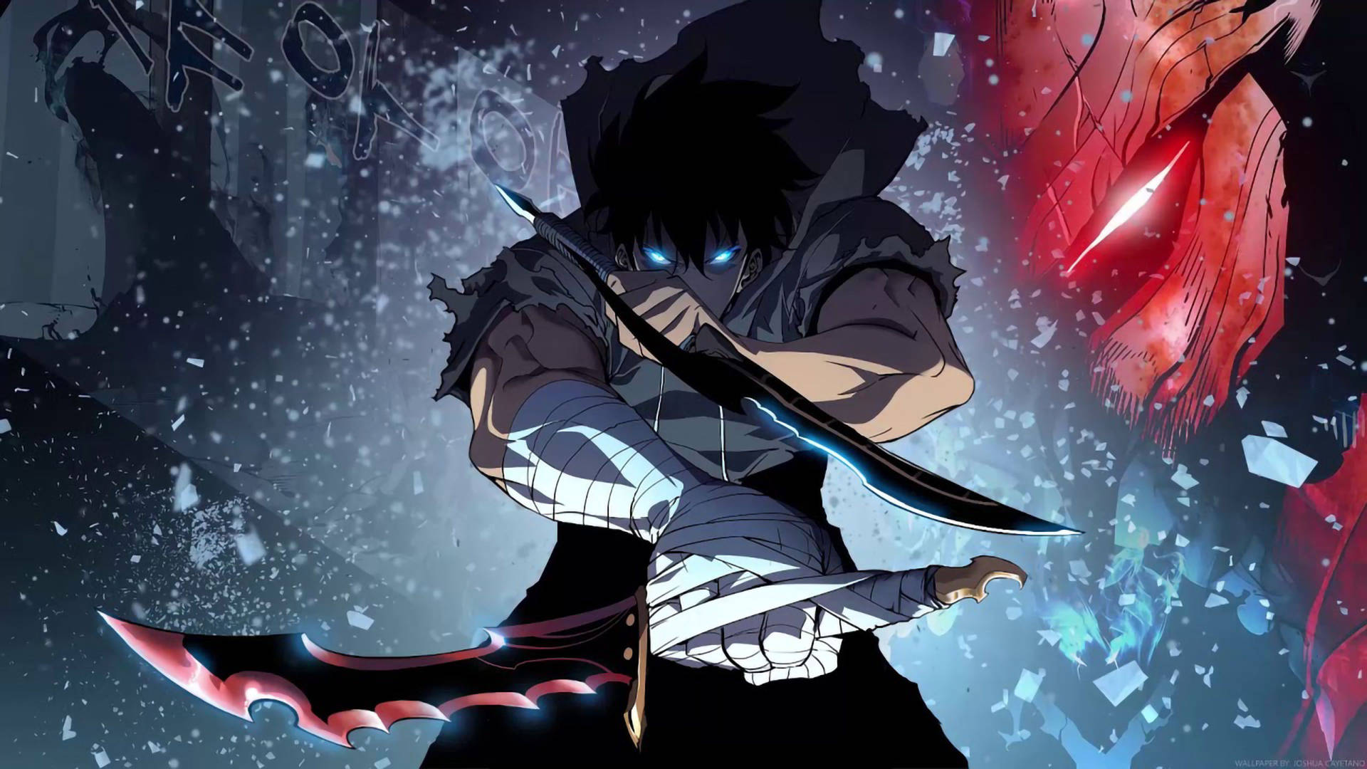 Anime Gaming Sword Fighter Wallpaper