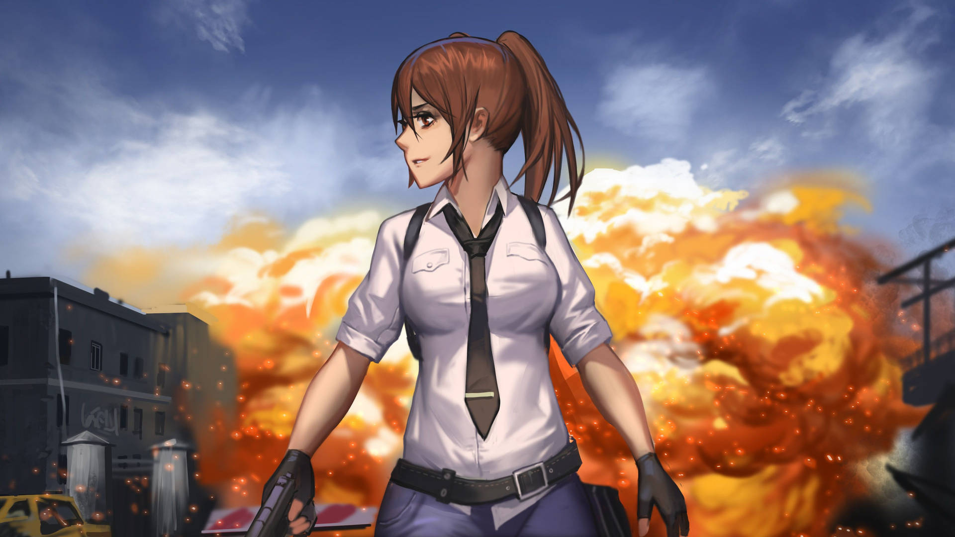 Anime Gaming Playerunknown's Battleground Wallpaper