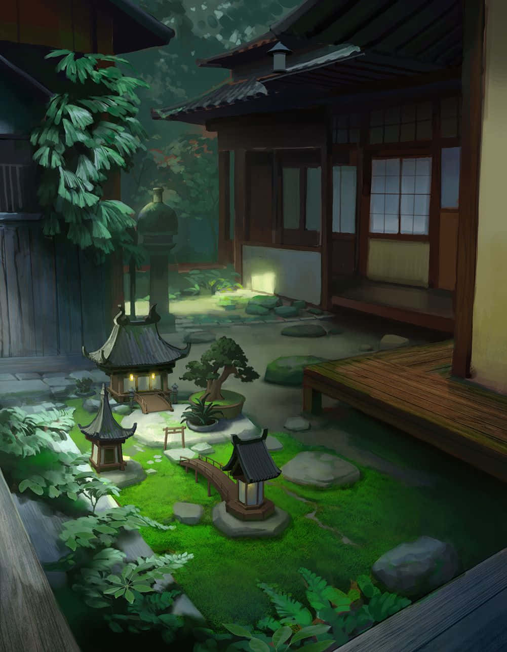 Anime Have Zen Gloomy Mystisk Aure Wallpaper
