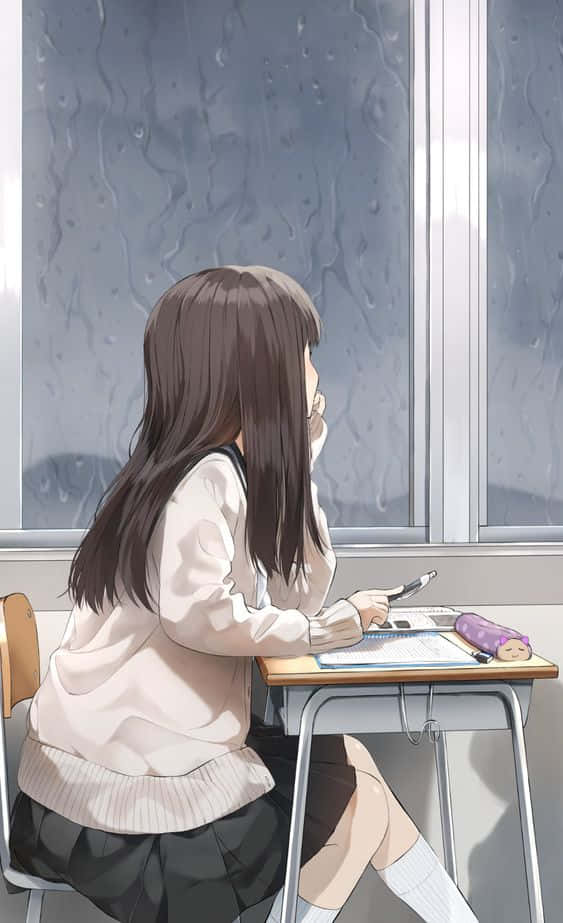 Download Anime Girl Aesthetic Wallpaper 