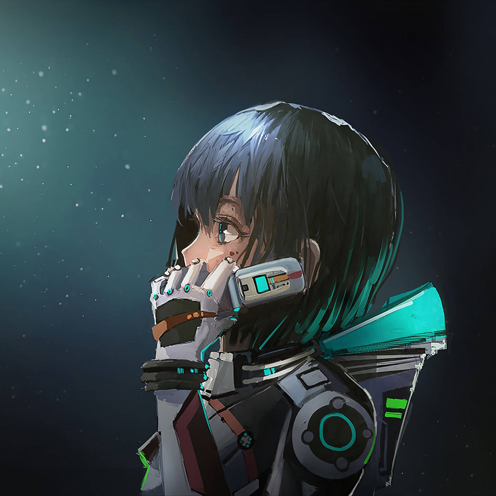 Anime Girl Astronaut Good PFP Wallpaper