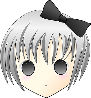 Anime Girl Avatar Graphic PNG