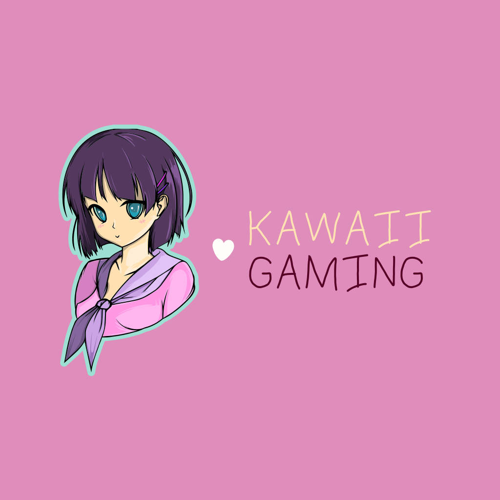 Anime Girl Gamer Logo Picture