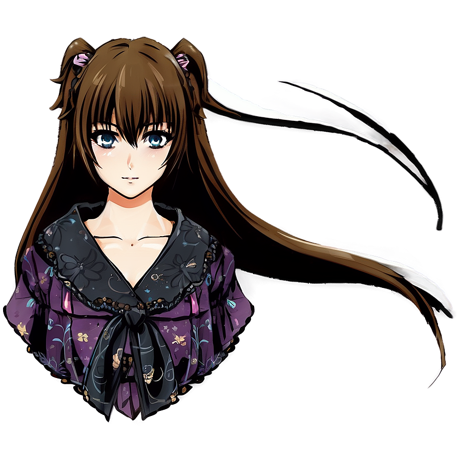 Anime Girl Hair Png Bjs PNG