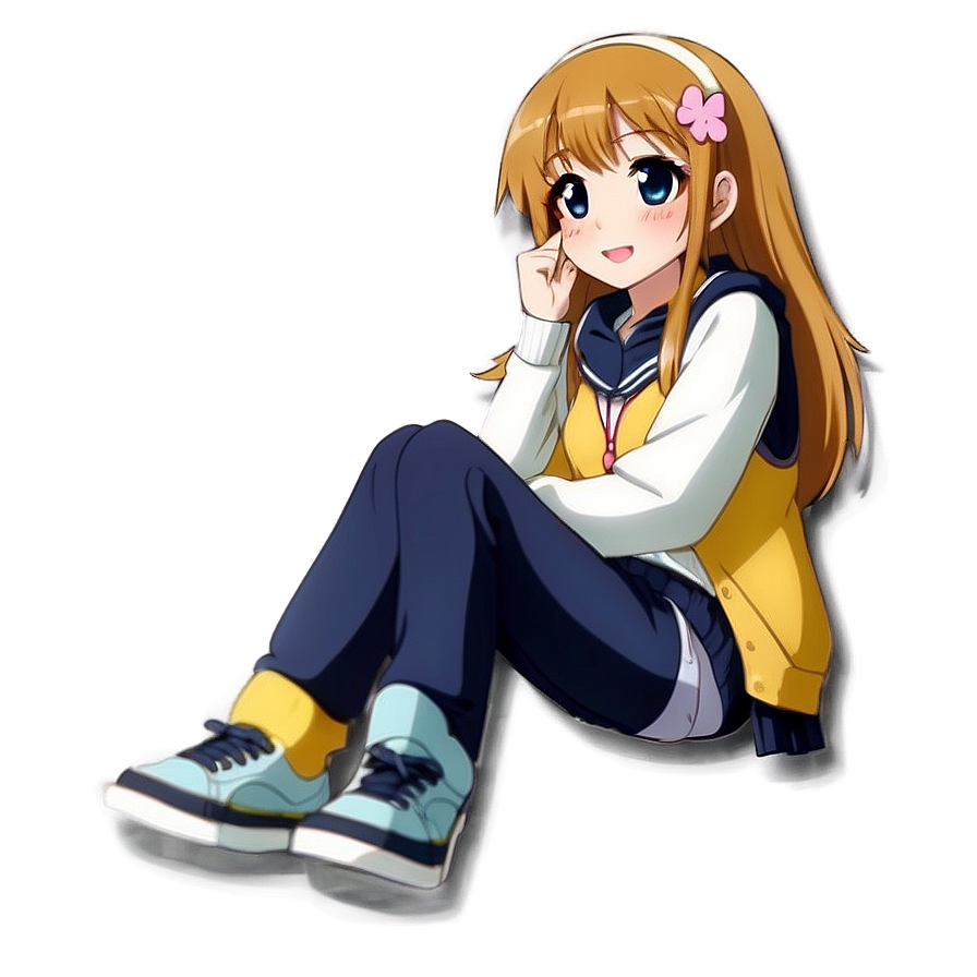 Anime Girl Kawaii Pose Png 05032024 PNG