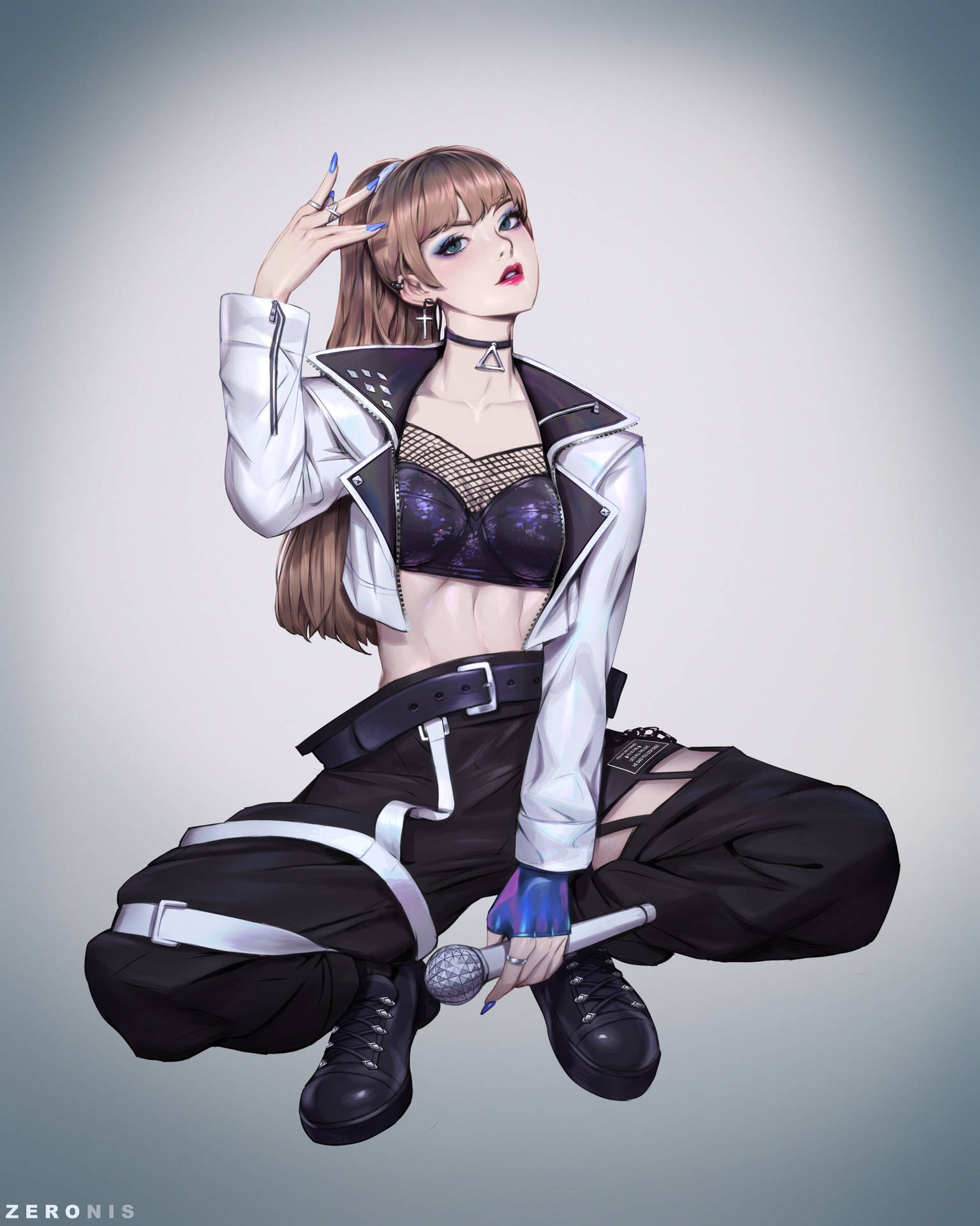 Anime Girl Lisa Blackpink HD Wallpaper