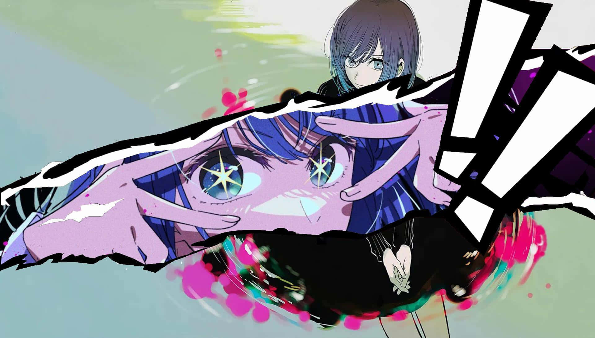 Anime Girl Powerful Gaze Wallpaper