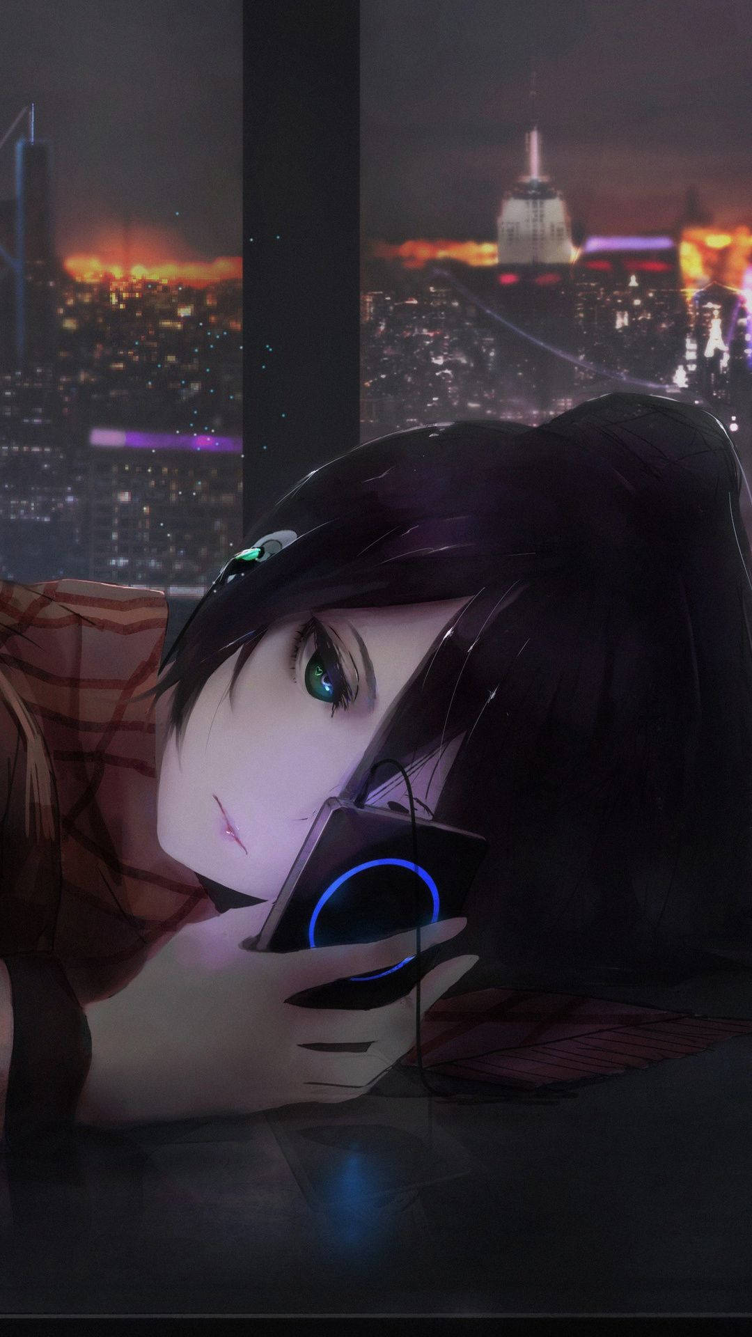 Anime Girl Sad PFP Wallpaper