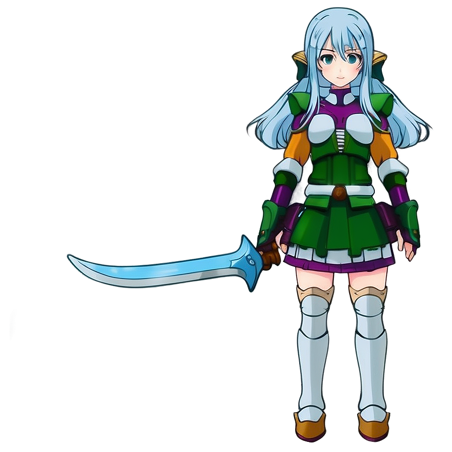 Anime Girl Warrior Png Lyx12 PNG