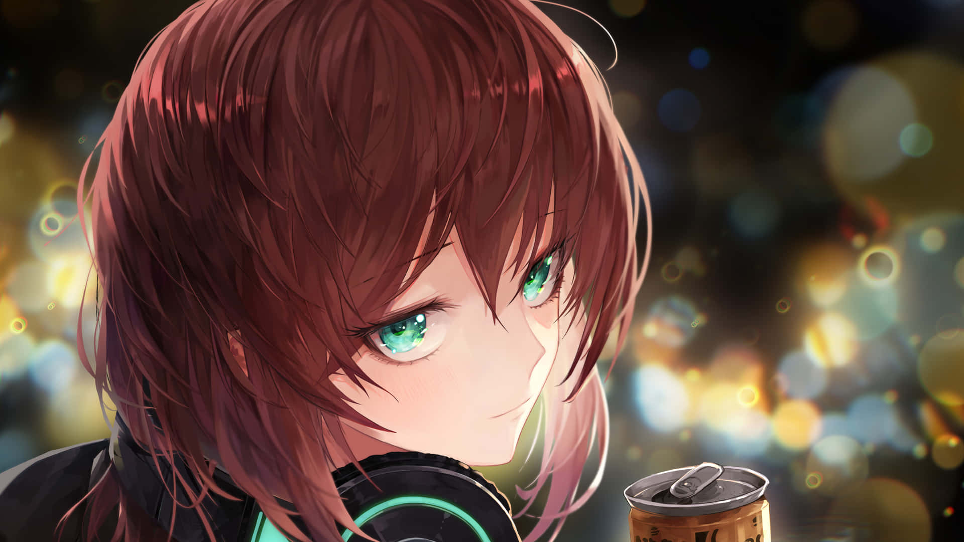 Anime Girl With Green Eyes Wallpaper