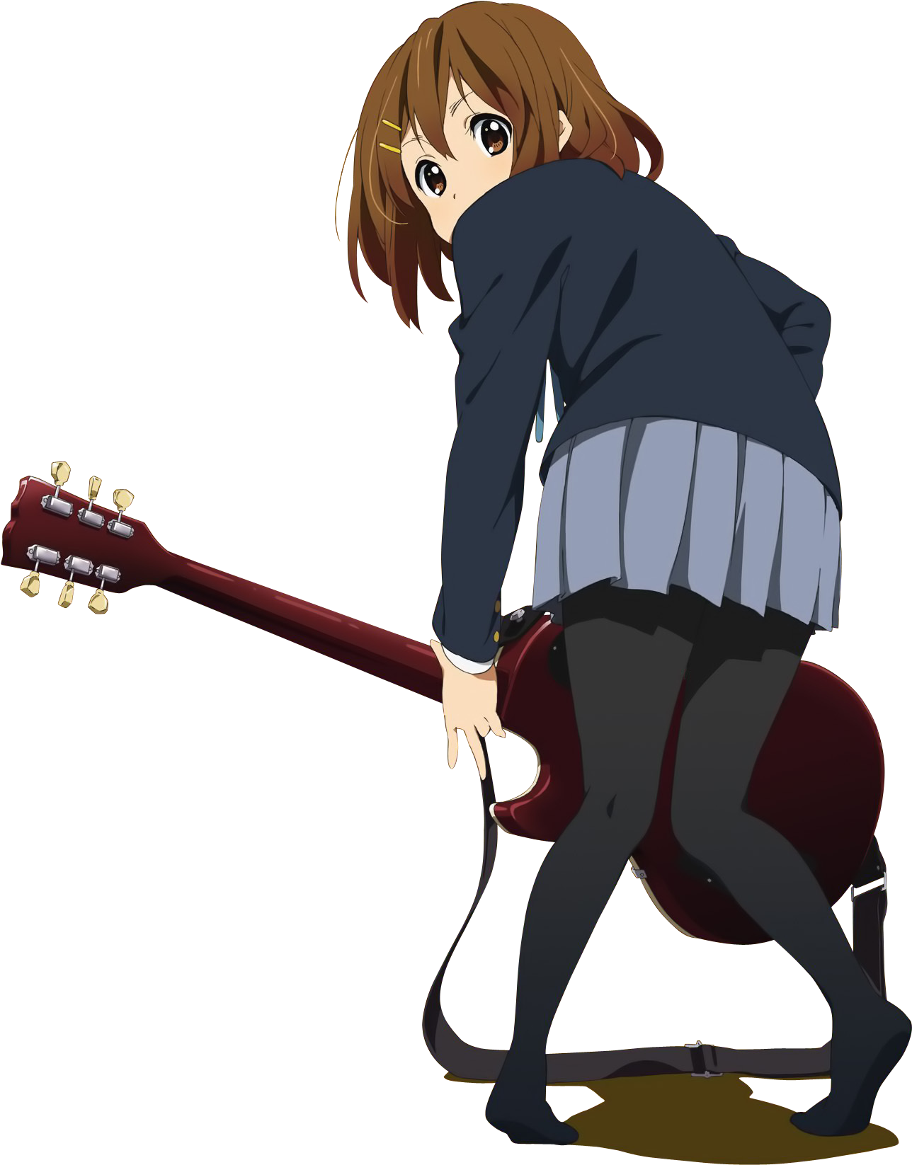 Anime Girl With Guitar PNG